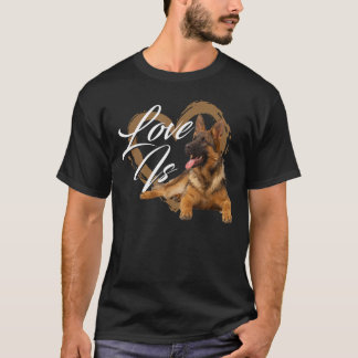 T-shirt Love Is - Canine Lover Puppy Propriétaire Animaux