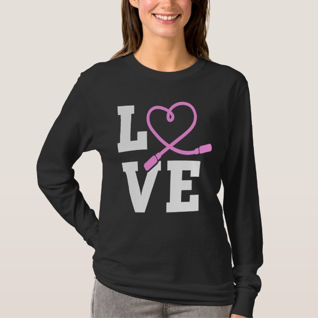 T-shirt LOVE Jump Rope Skipping Jumping Sports (Devant)