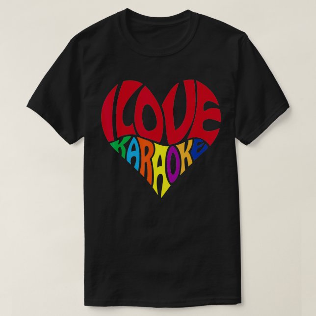 T-shirt Love Karaoke Cadeaux Funny Party Chanter Cadeau po (Design devant)