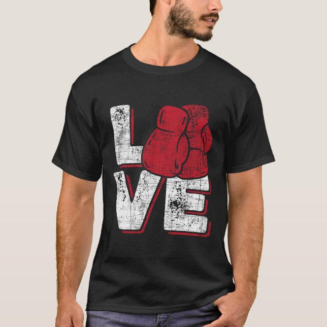 T-shirt Love - Kickboxer Kickboxing Fitness Workout Martia (Devant)