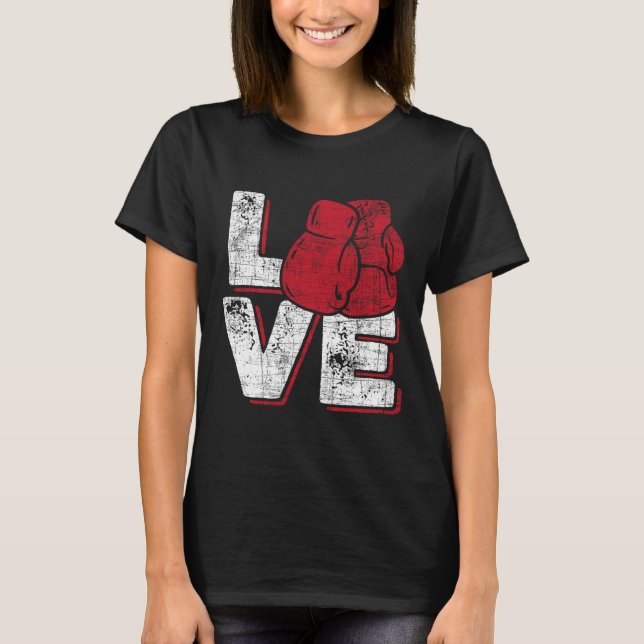 T-shirt Love - Kickboxer Kickboxing Fitness Workout Martia (Devant)