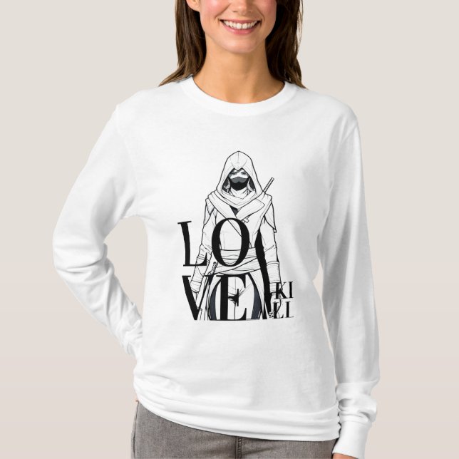 T-shirt Love Kill : Mysterious Assassin Art (Devant)