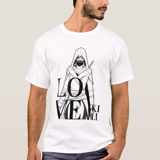 T-shirt Love Kill : Mysterious Assassin Art (Devant)