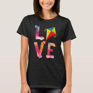 T-shirt Love Kite Flying National Kite Mois Kite Enthusia