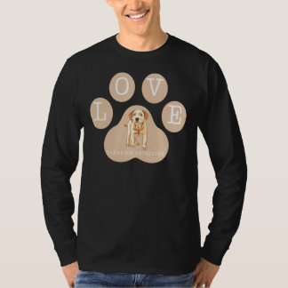 T-shirt Love Labrador Retriever Chien chiot