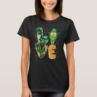 T-shirt Love Leprechaun Horseshoe Shamrock irish St Patric