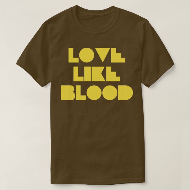 T-shirt Love Like Bood moutstard (Design devant)