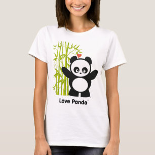 T-shirt Love longue traînée pour dames Panda®