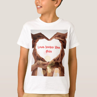 T-shirt love looke like this