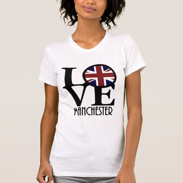 T-shirt LOVE Manchester Angleterre (Devant)