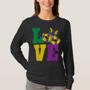 T-shirt Love Mardi Gras Masquerade Masque