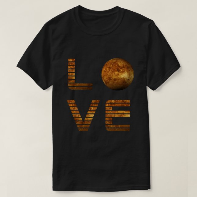T-shirt Love Mars Planet espace Exploration Astronomie Sci (Design devant)