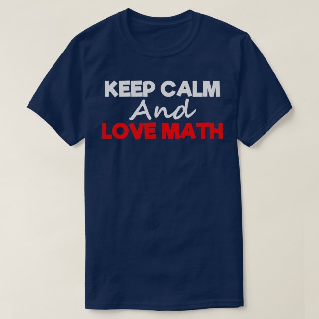 T-shirt Love Math 1 (Design devant)