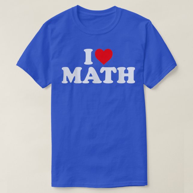 T-shirt Love Math Heart 1 (Design devant)