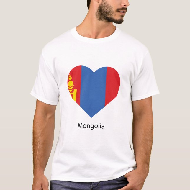 T-shirt Love Mongolie (Devant)