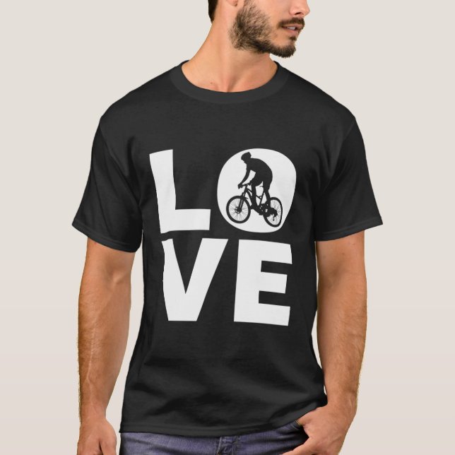 T-shirt Love Mountain Biking I Love Mtb Mountain Bikers (Devant)