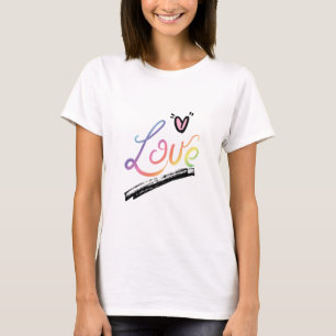 T-shirt Love Multi-Couleurs