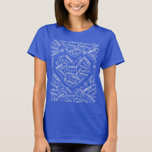 T-shirt LOVE - Multi Language - Personnalisable Internatio