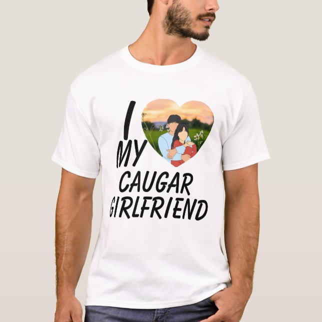 T-shirt Love My Cougar Funny Older Girlfriend Dating Quote (Devant)