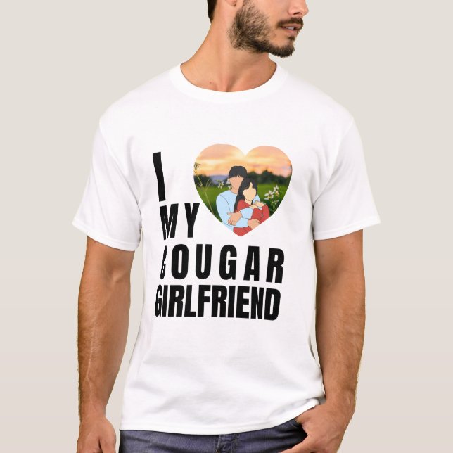 T-shirt Love My Cougar Funny Older Girlfriend Dating Quote (Devant)