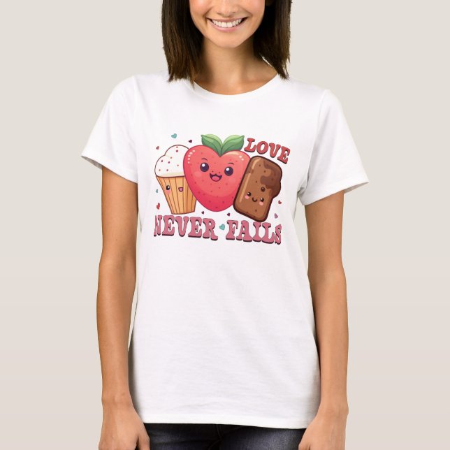T-shirt Love never fails (Devant)