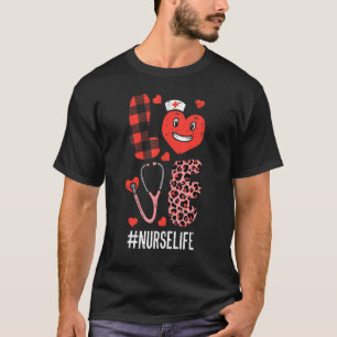 T-shirt Love Nurse Valentines Day Scrub Valentine Rn Icu E