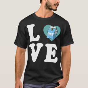 T-shirt LOVE Oat Milk Lover Plante Basé Vegan Chef