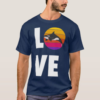 T-shirt Love Orca Killer Whale Orca Lover Beach