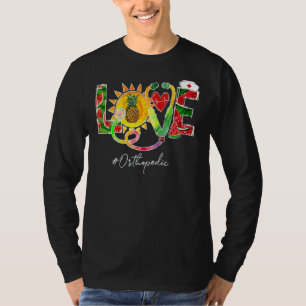 T-shirt Love Orthopedic Nurse Off Duty Watermelon Pineappo