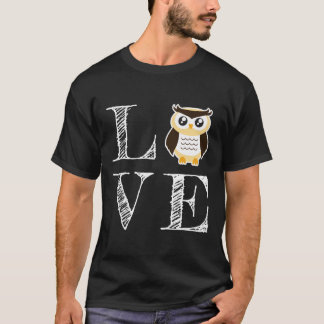 T-shirt Love Owl Vêtements Design Vêtements