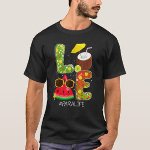 T-shirt Love Para Life Off Duty Summer Vibes Beach Sunset