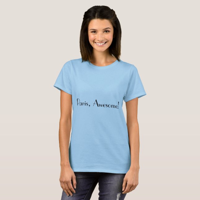 T-shirt Love Paris Quote (Devant entier)