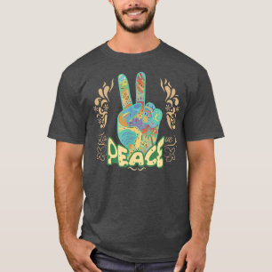 T-shirt Love Peace Motivation Penser positivement