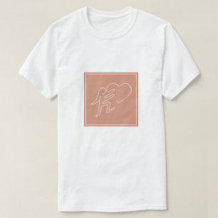 T-SHIRT LOVE (PEACH)