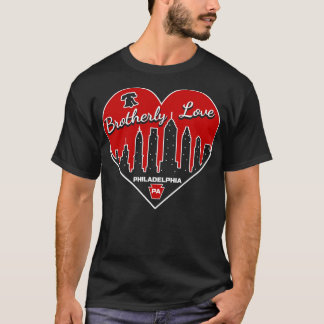 T-shirt Love Philadelphia PA Philly Lover Heart City Skyli