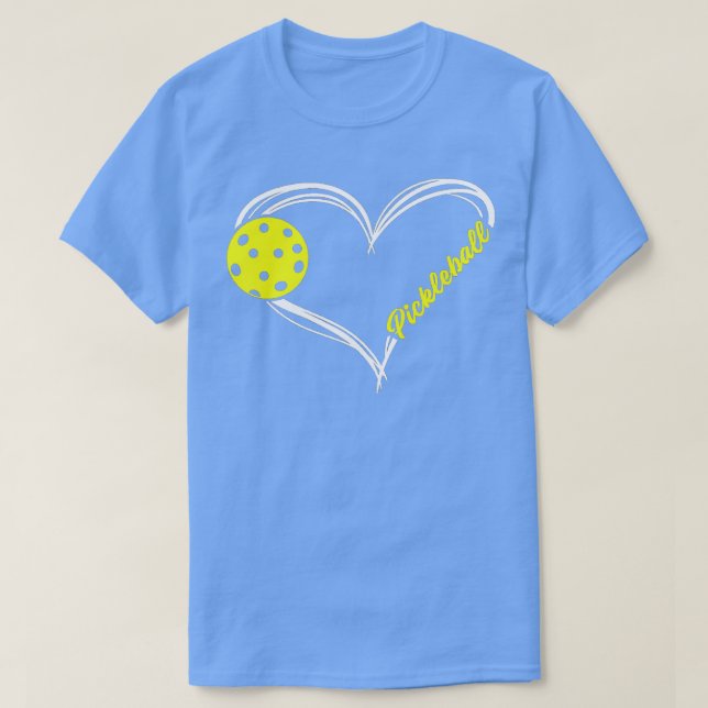 T-shirt Love Pickleball mignon match de pickleball (Design devant)