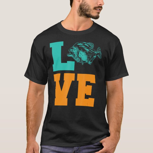 T-shirt Love Piranha (Devant)