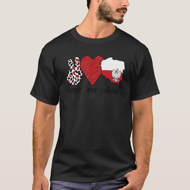 T-shirt Love Pologne Fier drapeau polonais Racines polonai (Devant)