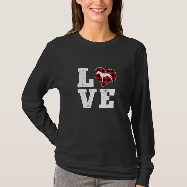 T-shirt Love Pomeranian Dog Lover Gifts Buffalo Plaid Vale (Devant)