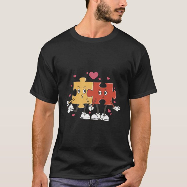 T-shirt Love Puzzle (Devant)