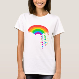 T-shirt Love Rainbow Rain Pride Chemise - LGBTQ+
