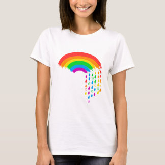 T-shirt Love Rainbow Rain Pride Chemise - LGBTQ+