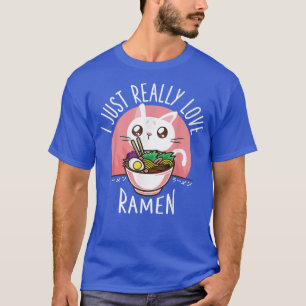 T-shirt Love Ramen nouilles japonaises Shirt Kawaii Anime 