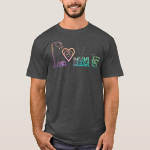 T-shirt Love Reading Book Lover Abibliophobia Bookworm Rea