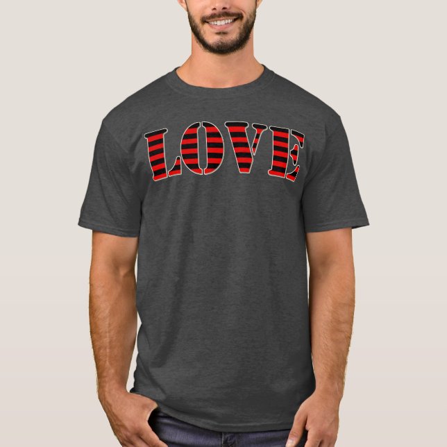 T-shirt LOVE RED vintage (Devant)