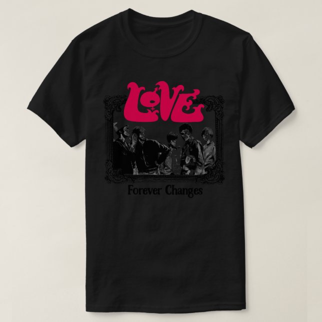 T-shirt Love Retro 60s Style Fan Art Design (Design devant)