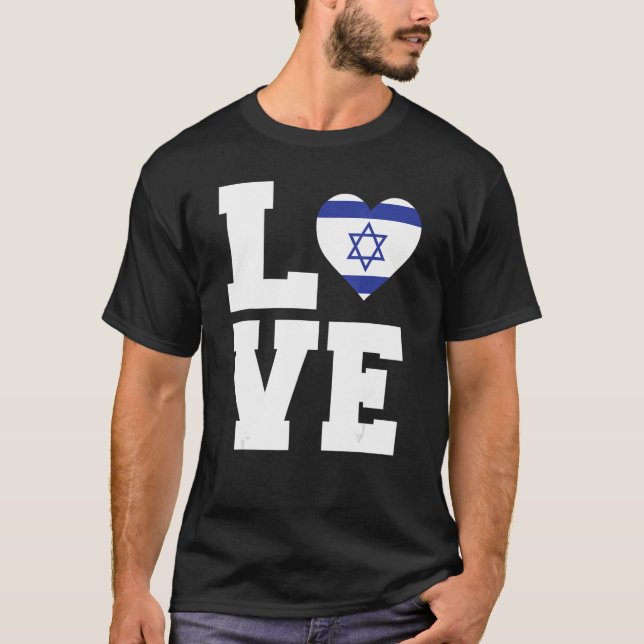 T-shirt Love Retro Israel (Devant)