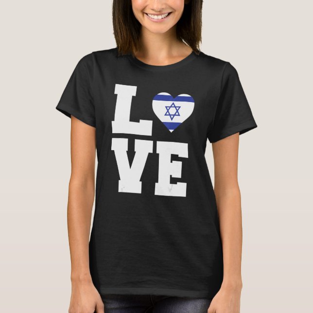 T-shirt Love Retro Israel (Devant)