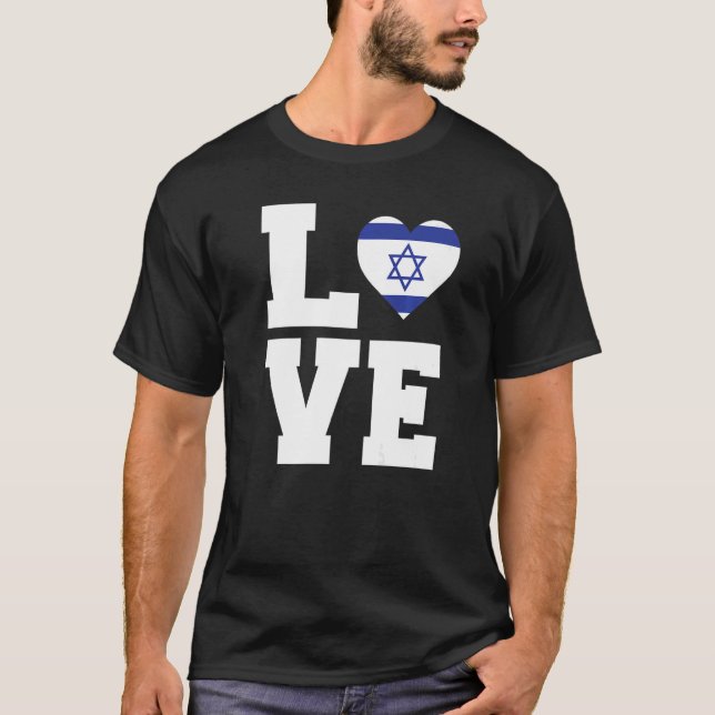 T-shirt Love Retro Israel (Devant)