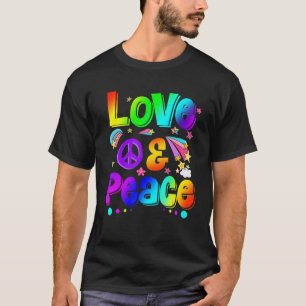 T-shirt Love Retro Super Love Hippie les années 70 Vibes